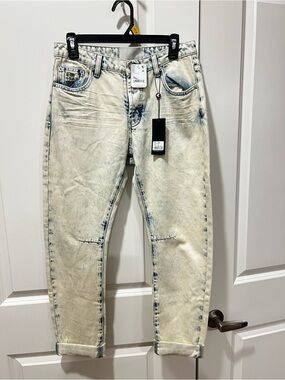 One Teaspoon Woman’s Light Acid-Wash Jeans - Casual Tapered Fit
